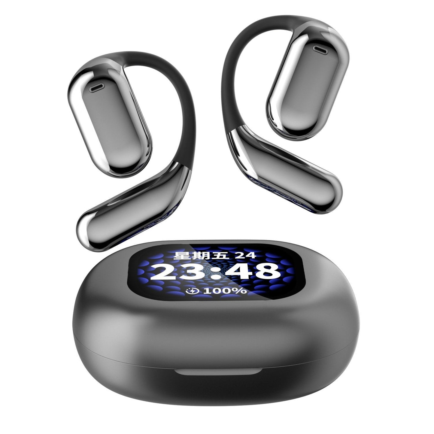 True Powerful Bluetooth 5.4 Open Ear Earbuds, IPX5 Waterproof