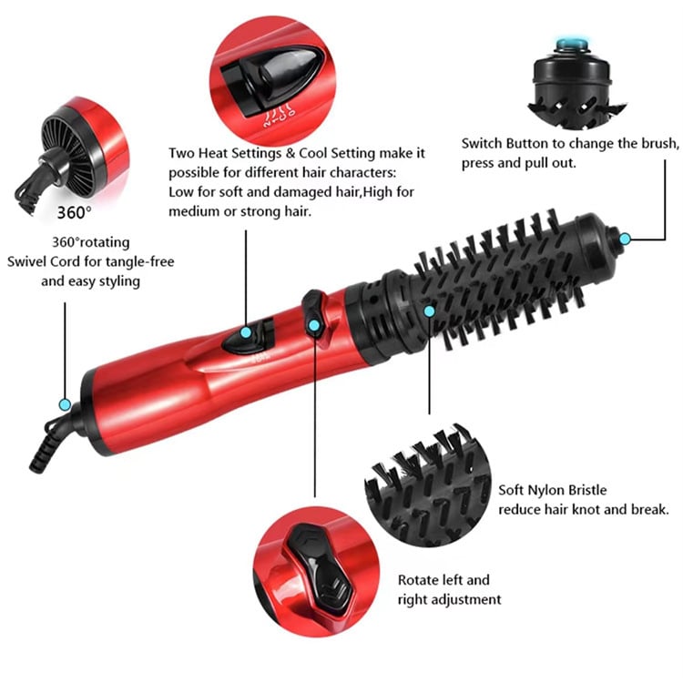 🎉Hot Sale 49% OFF🎁3-in-1 hot air styling tool and rotating hair dryer