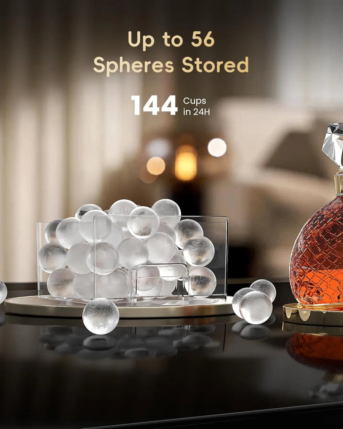 🛒2 "  Clear  Ice  Ball  Maker