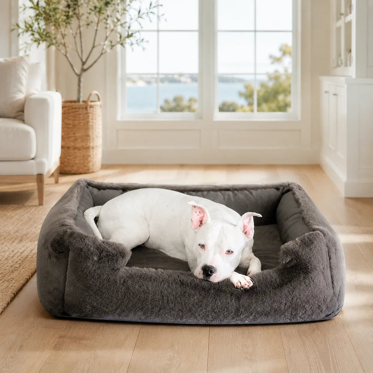 Ruby Puff® Ortho Lounger Companion-Pedic® Luxury Dog Bed