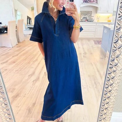 Last day 50%OFF🔥Denim Dress with a Clean Design and Lightweight Fit