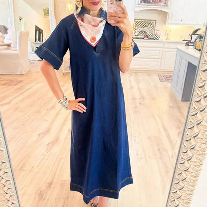 Last day 50%OFF🔥Denim Dress with a Clean Design and Lightweight Fit