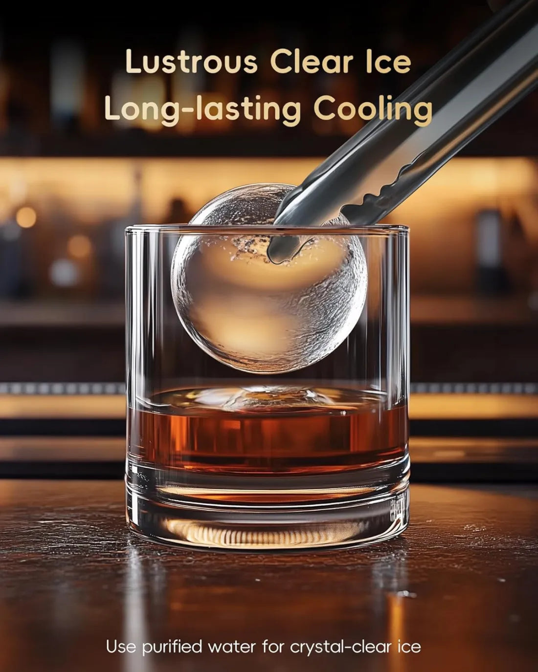 🛒2 "  Clear  Ice  Ball  Maker