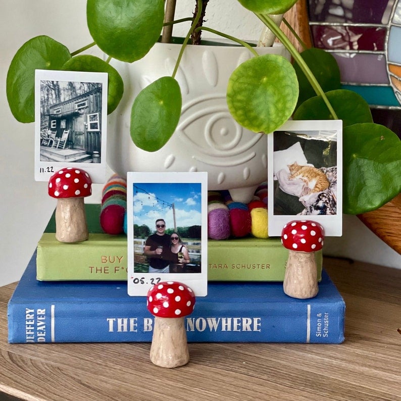 💥Last Day Promotion 50% OFF🔥-Handmade Clay Photo Holders🍄