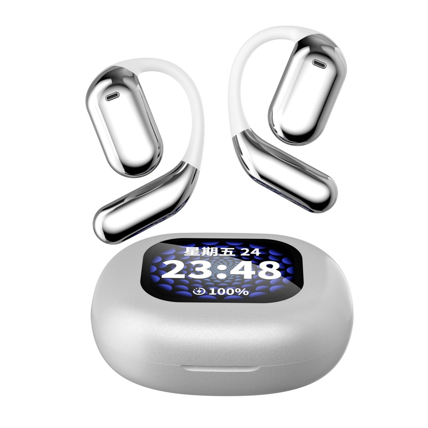 True Powerful Bluetooth 5.4 Open Ear Earbuds, IPX5 Waterproof