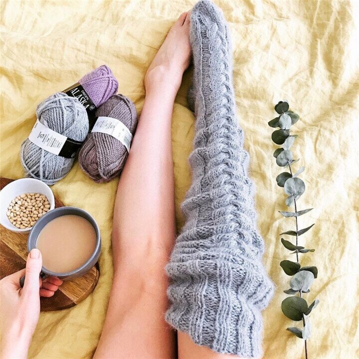 🔥Warm Over Knee Extra Long Knitted Socks